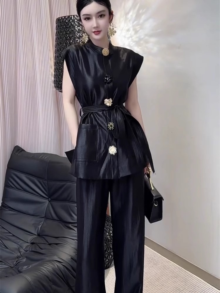 Wide Leg Palazzo Pants - 2025 Summer New Fashionable Slim High