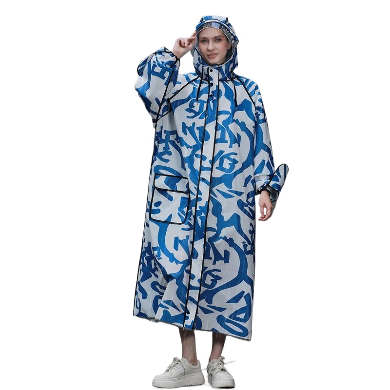 Women'S Fashion Raincoat - Long Camouflage Raincoat for Adults Heavy