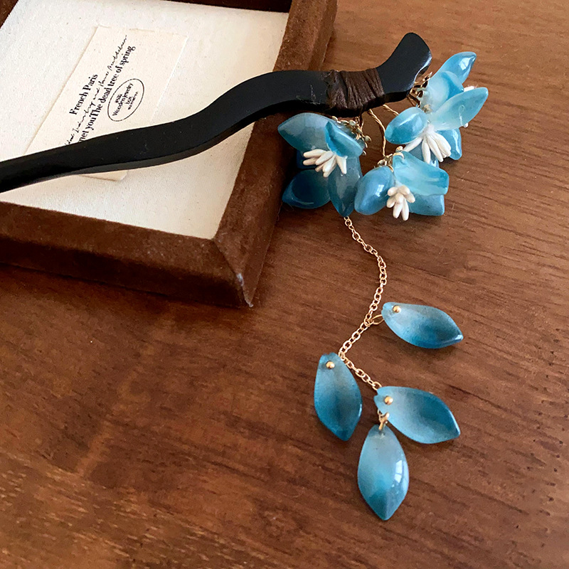 New Chinese Style Blue Glaze F - đánh giá và giá Women Fashion Hair Style