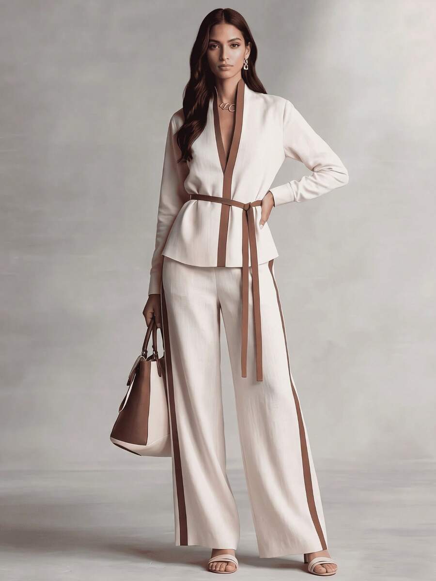 XTOCEAN Women's Elegant V-Neck - đánh giá và giá Wide Leg Palazzo Pants
