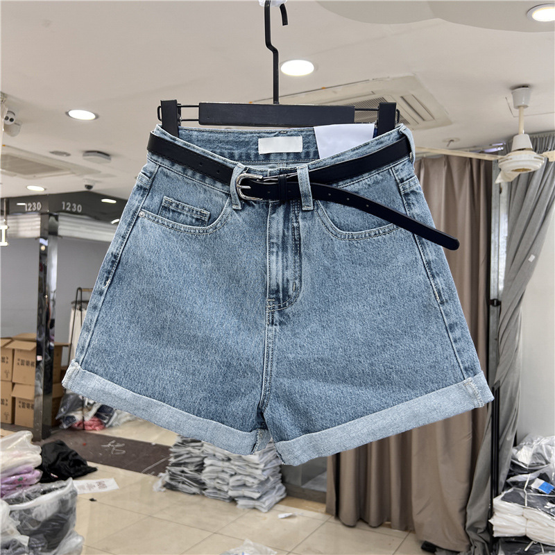 Women Summer Roll Hem Denim Sh - đánh giá và giá Denim Shorts Women