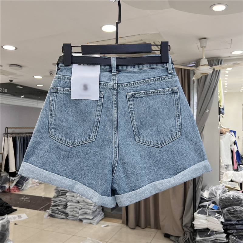 Women Summer Roll Hem Denim Sh - đánh giá và giá Denim Shorts Women