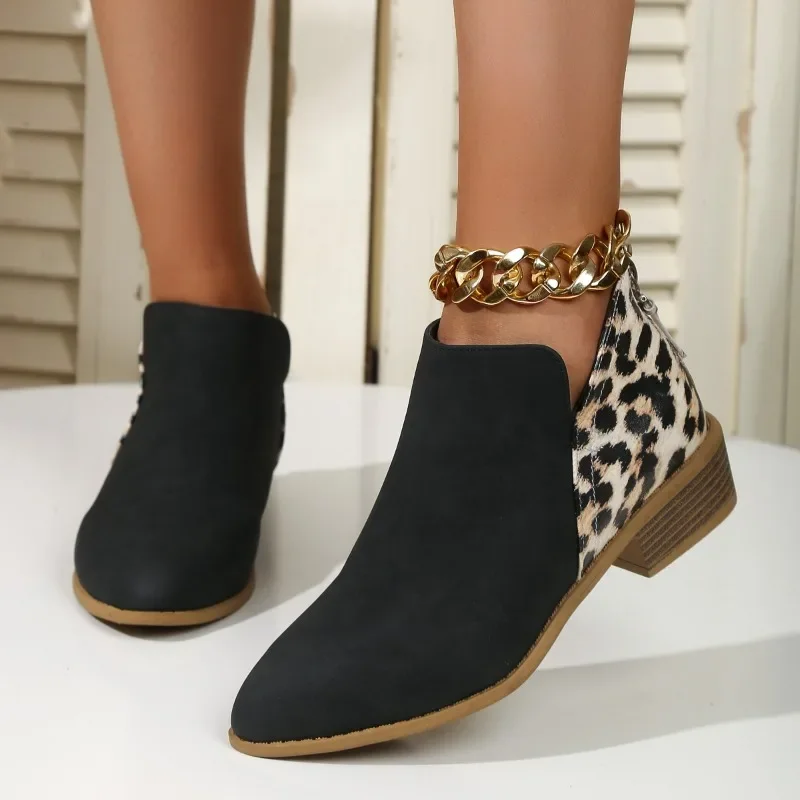 New Fashion Patchwork Leopard  - đánh giá và giá Women'S Fashion Ugg Boots