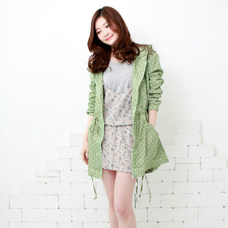 Fashion Dot Print Women Rainco - đánh giá và giá Women'S Fashion Raincoat