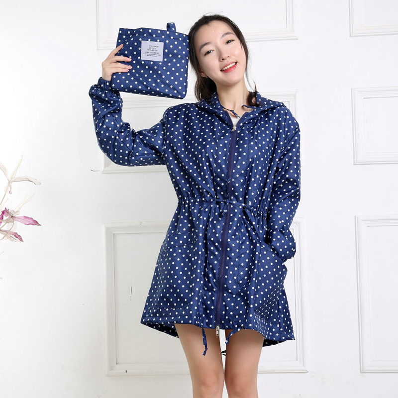 Fashion Dot Print Women Rainco - đánh giá và giá Women'S Fashion Raincoat