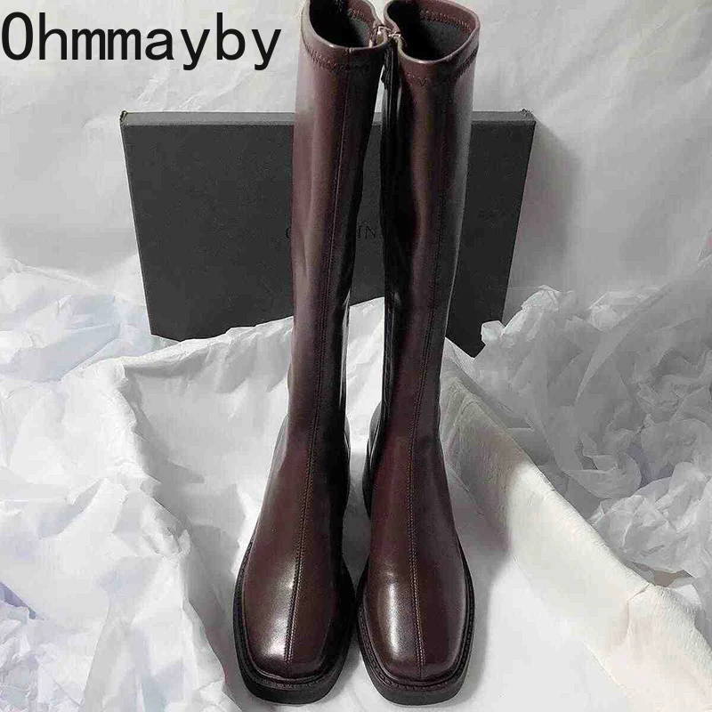 Vintage Thick Heel Women Knee  - đánh giá và giá Women Fashion Korean