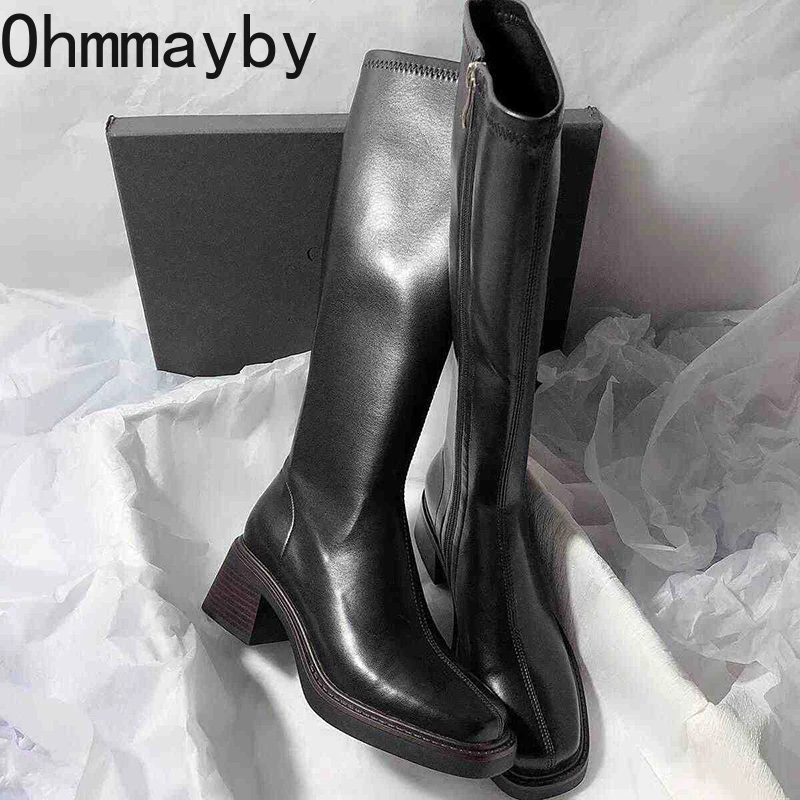 Vintage Thick Heel Women Knee  - đánh giá và giá Women Fashion Korean