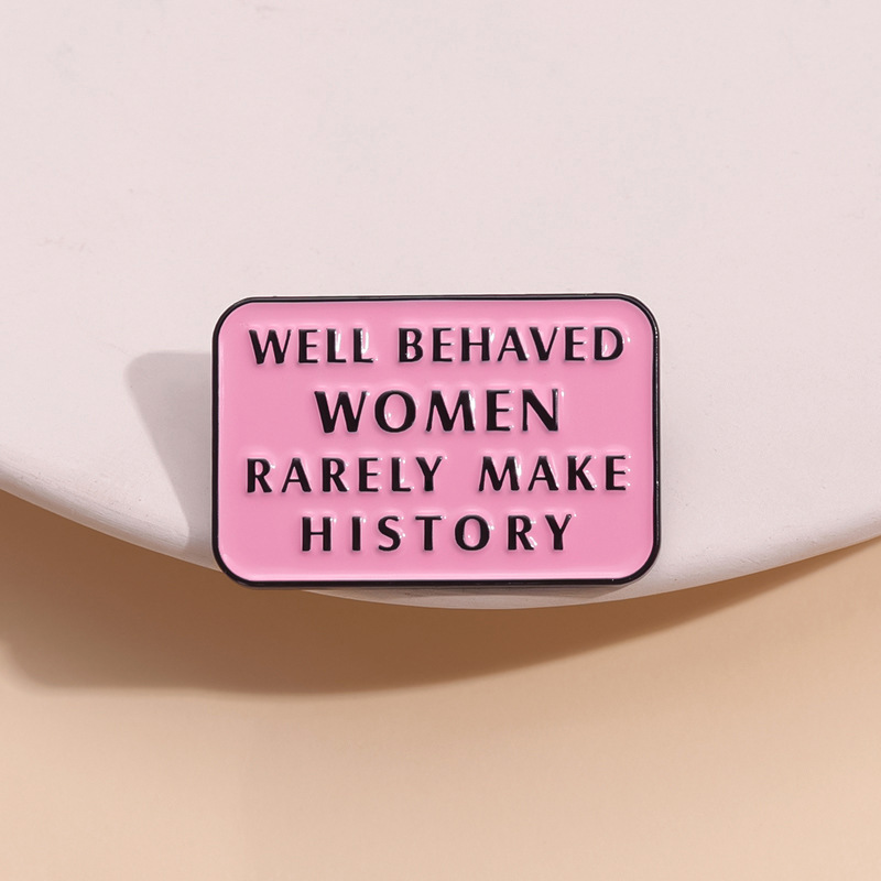 Girl Power Enamel Brooches Fem - đánh giá và giá Women Fashion History