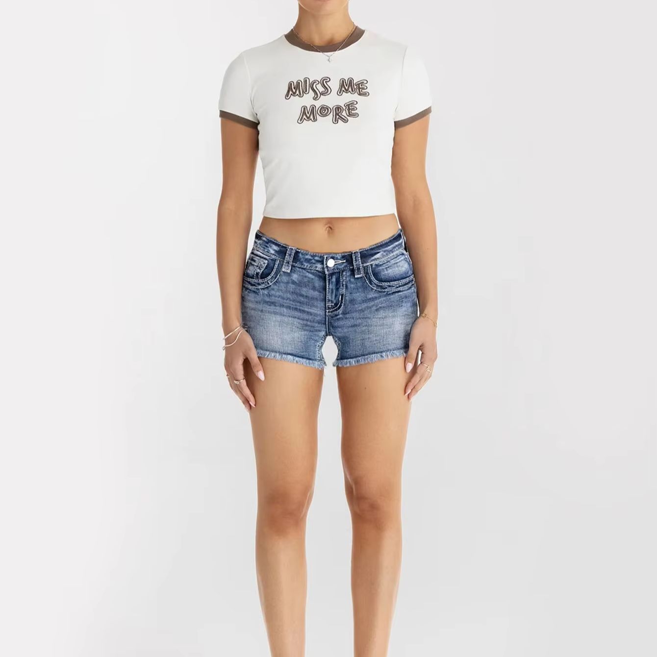 Women Clothes Butterfly Rhines - đánh giá và giá Denim Shorts Women