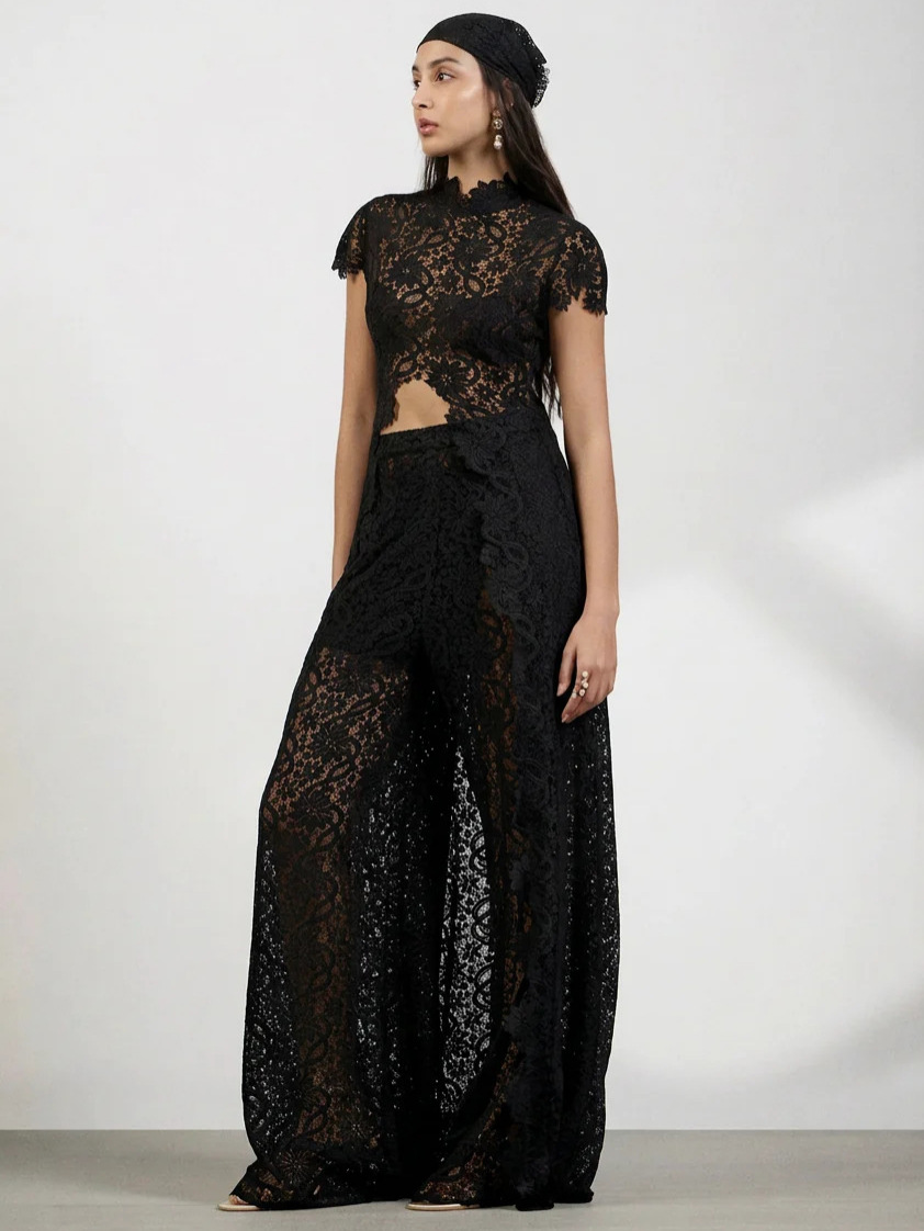 Women Lace 2 Piece Pants Set,  - đánh giá và giá Wide Leg Palazzo Pants