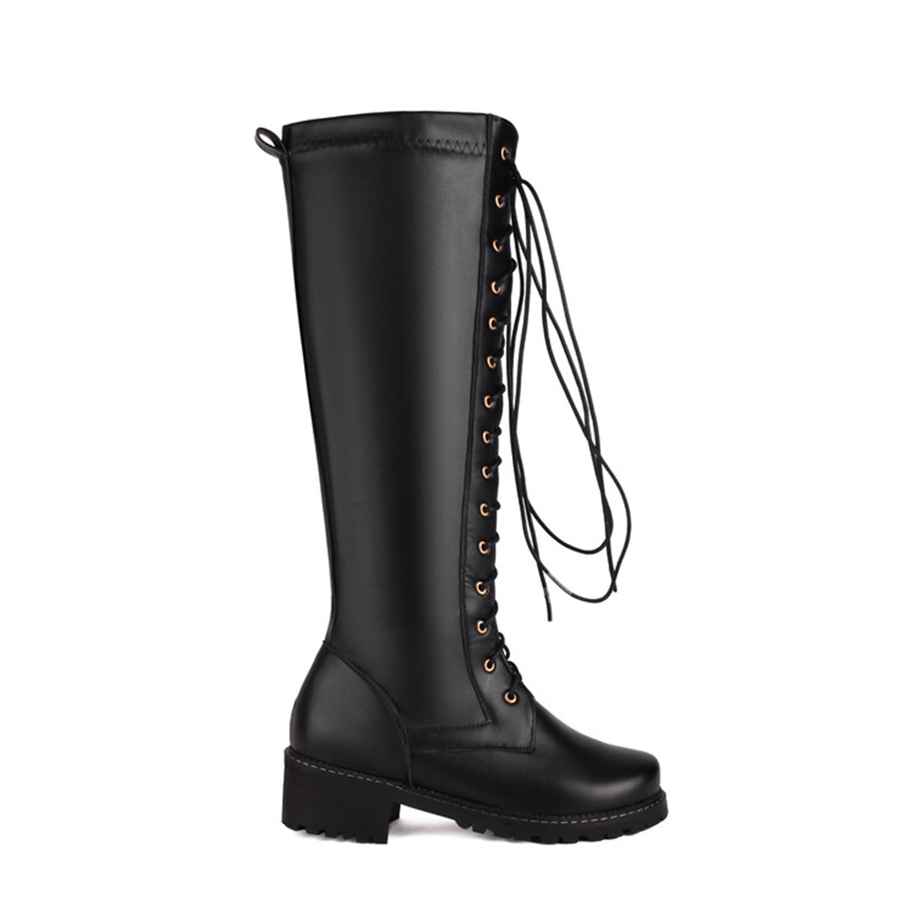 Size 33-50 Women Leather Knee  - đánh giá và giá Women'S Fashion Riding Boots