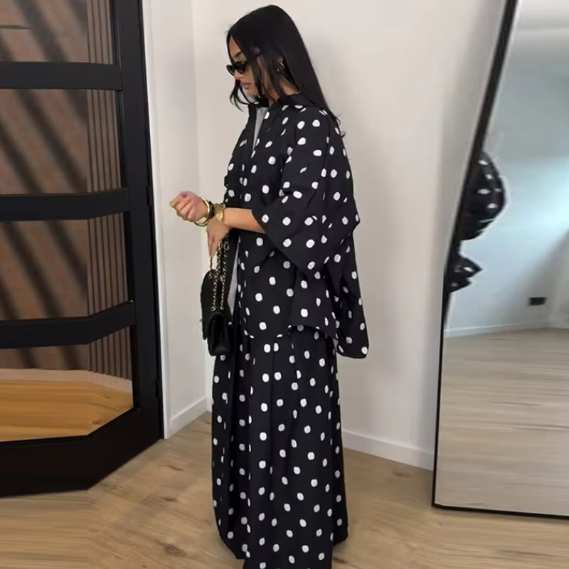 2026 Autumn Fashion Polka Dot  - đánh giá và giá Wide Leg Palazzo Pants