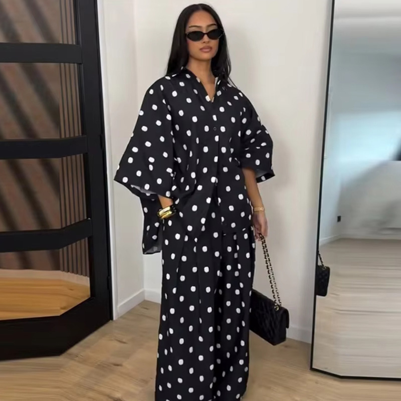 2026 Autumn Fashion Polka Dot  - đánh giá và giá Wide Leg Palazzo Pants