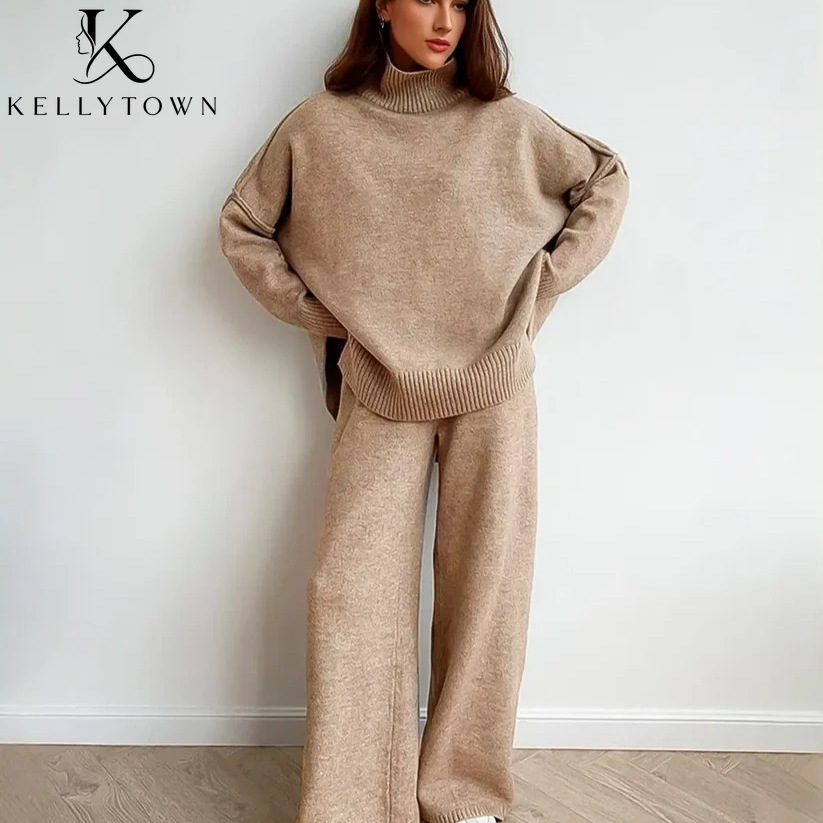 2026 Autumn Winter Knitted Pan - đánh giá và giá Wide Leg Palazzo Pants