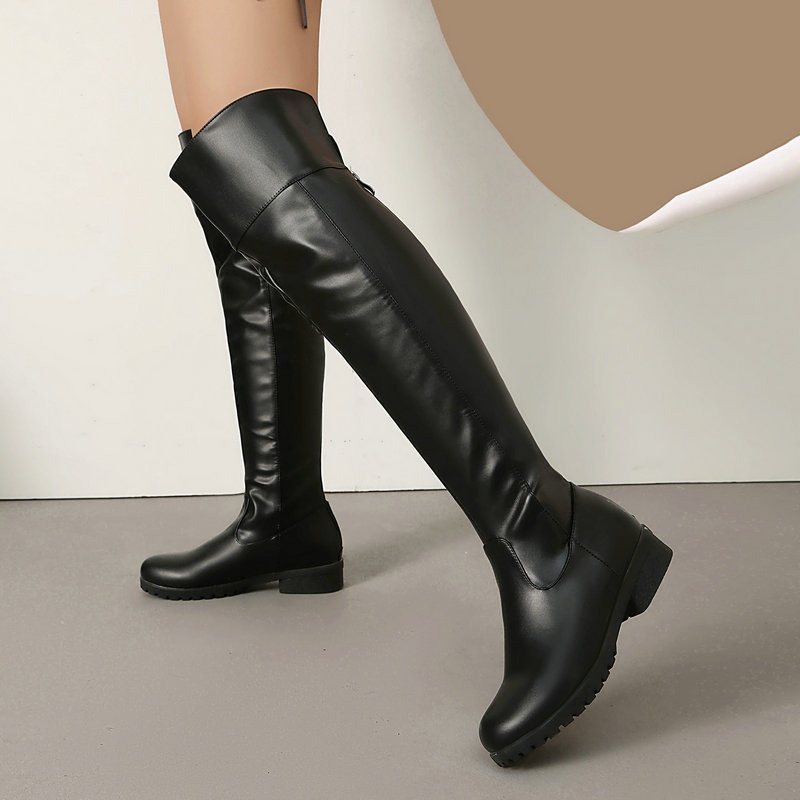 Women Knee High Boots Back Zip - đánh giá và giá Women'S Fashion Riding Boots