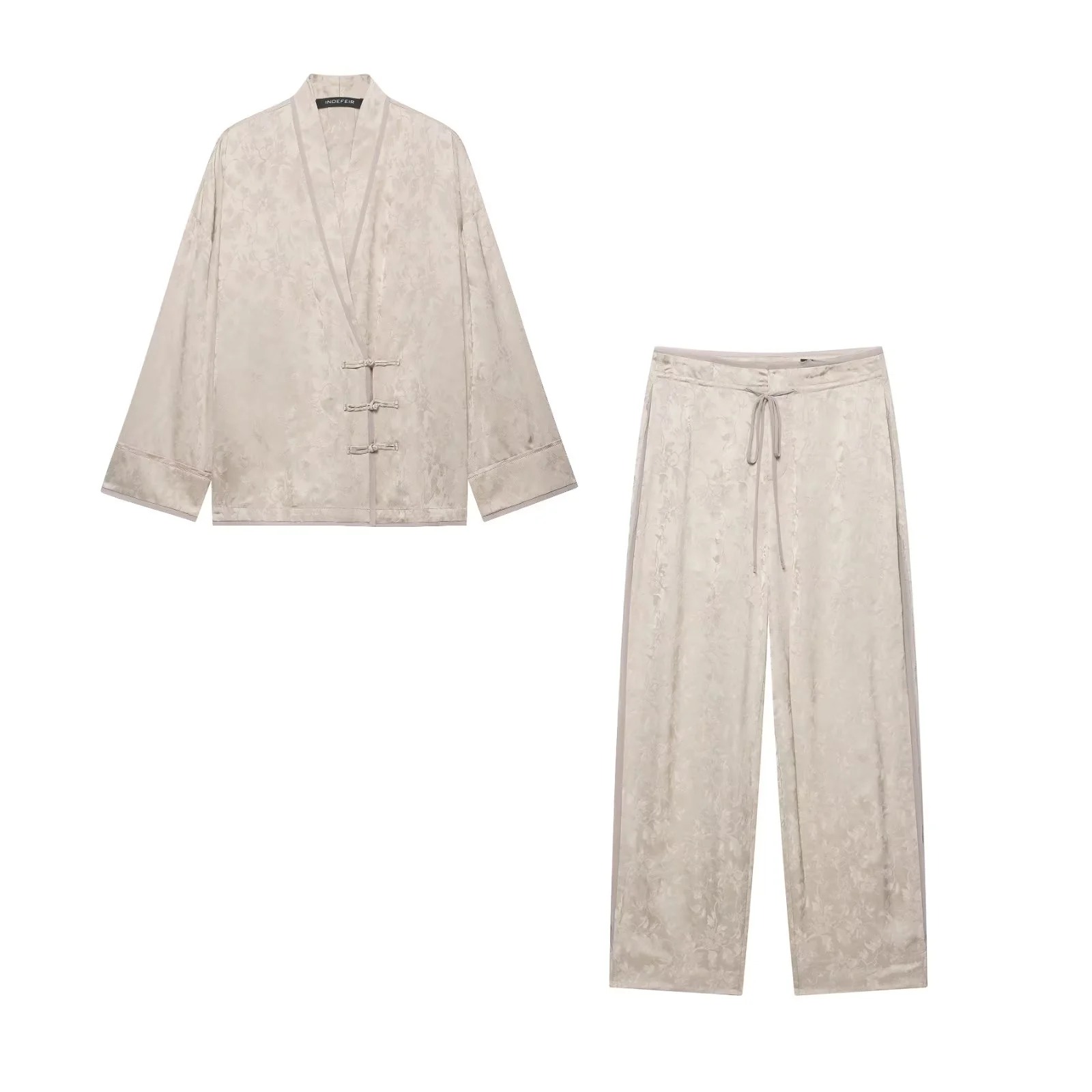 Women Floral Satin Two Piece S - đánh giá và giá Wide Leg Palazzo Pants