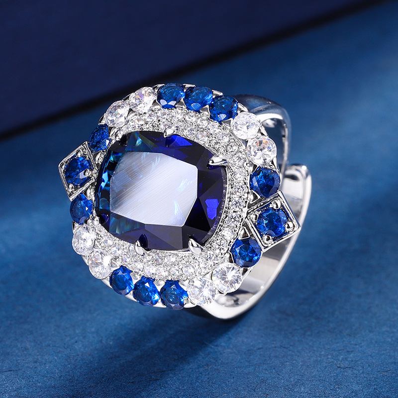Square Retro Sapphire Pendant  - đánh giá và giá Women Fashion Nz