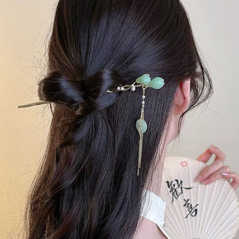 1pc Elegant Chinese Style Gree - đánh giá và giá Women Fashion Hair Style