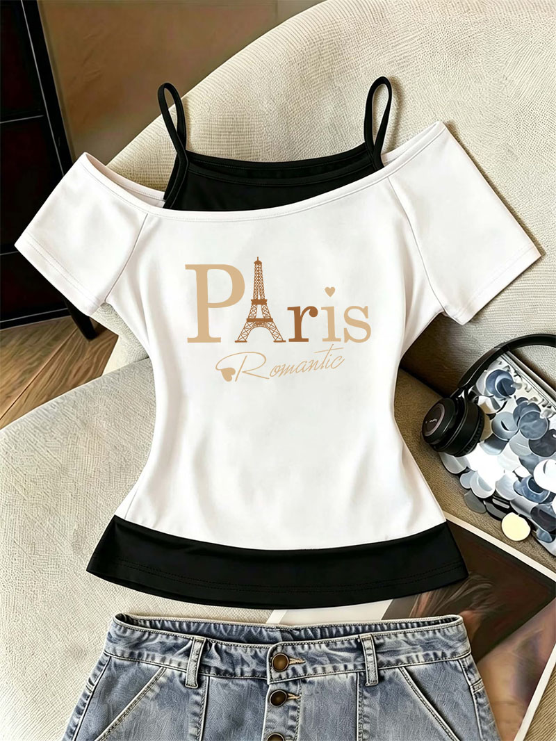 T Shirt Women Harajuku T-Shirt - đánh giá và giá Women'S Fashion Paris
