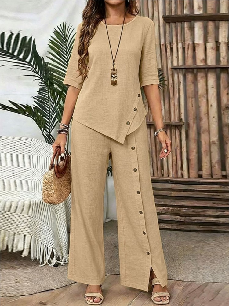 Women's Fashion Solid Irregula - đánh giá và giá Wide Leg Palazzo Pants